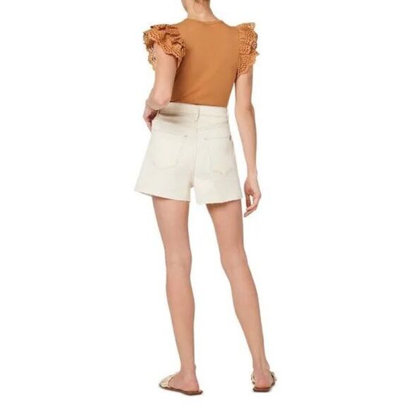 Joe's The Pleated Short High Rise Weightless Natural Size 31 shorts ￼ - Picture 2 of 9